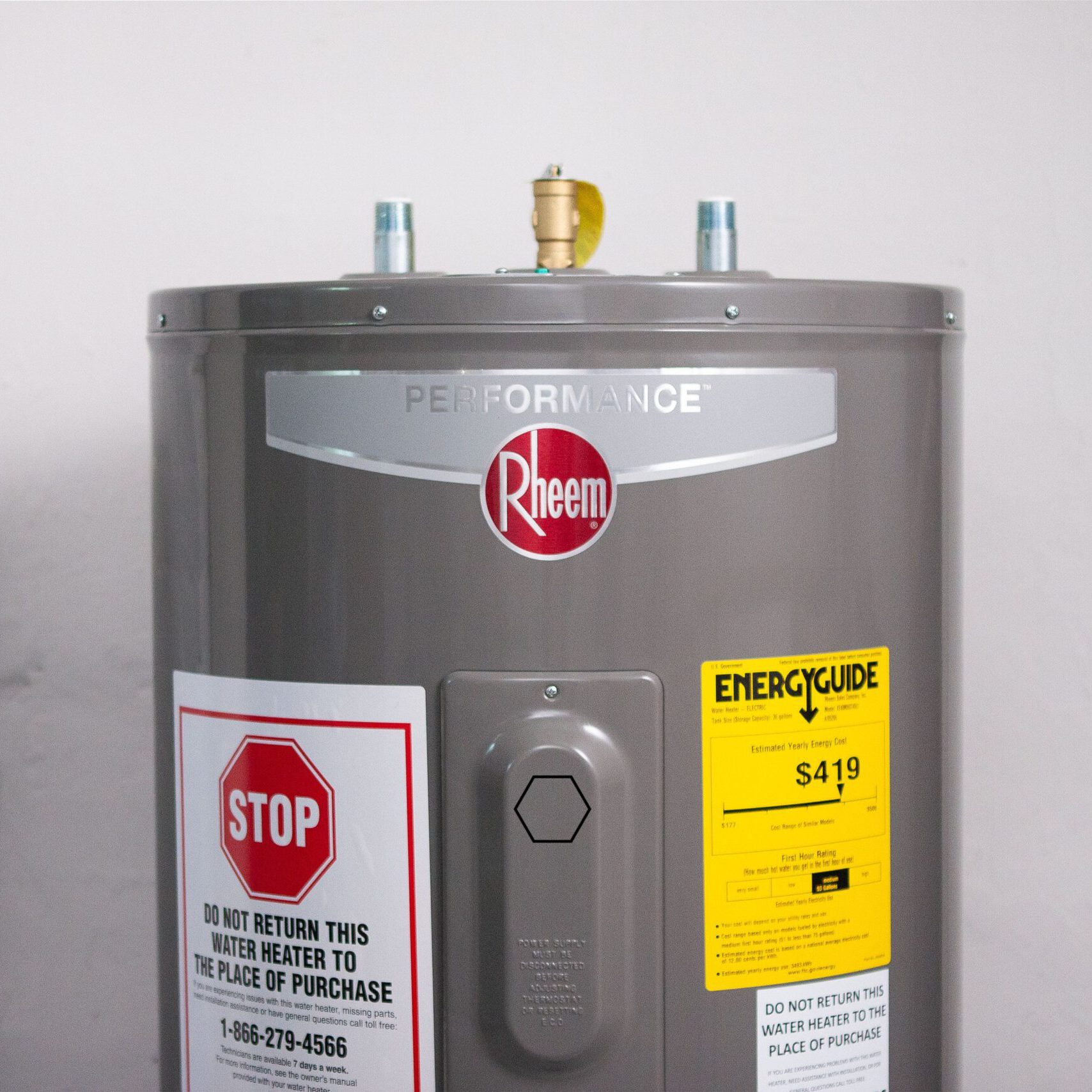 Water heater energy guide sticker stockton