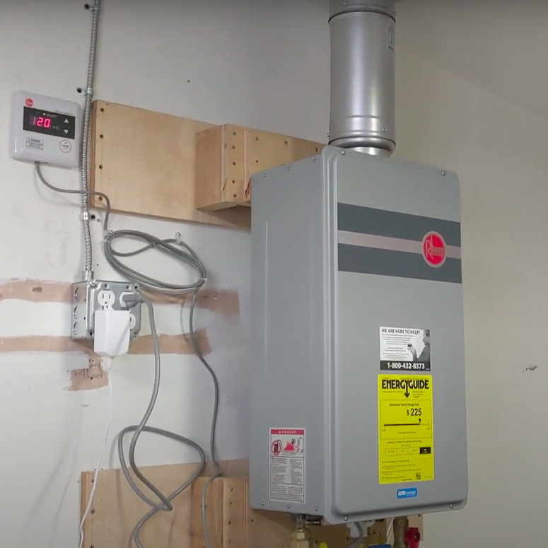 Tankless water heater in Stockton